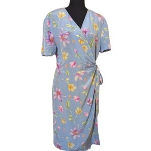 Maggy London‎ Woman Vintage Wrap Dress- Sz 14 but fits more like a medium